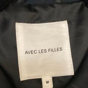 AVEC LES FILLES rain jacket blue camo star print